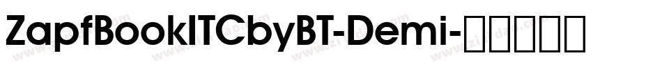 ZapfBookITCbyBT-Demi字体转换