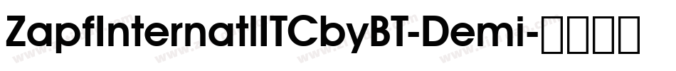 ZapfInternatlITCbyBT-Demi字体转换