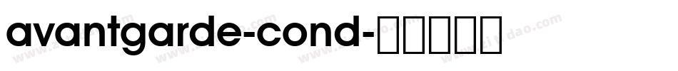 avantgarde-cond字体转换