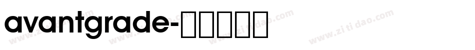 avantgrade字体转换