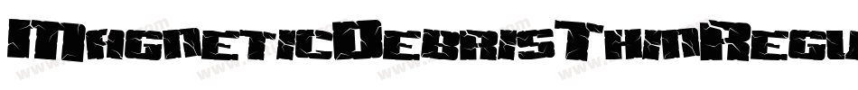 MagneticDebrisThinRegular-0VpX字体转换