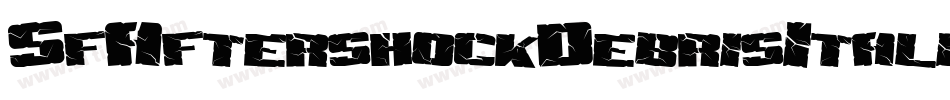 SfAftershockDebrisItalic-w39z字体转换