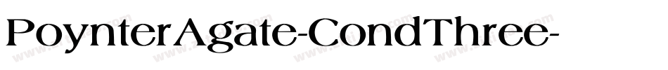 PoynterAgate-CondThree字体转换