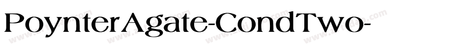 PoynterAgate-CondTwo字体转换