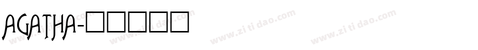 AGATHA字体转换