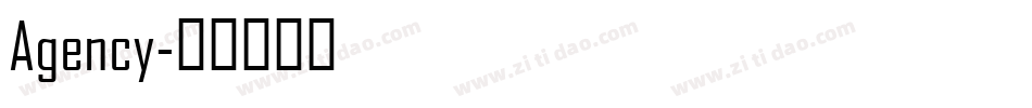 Agency字体转换