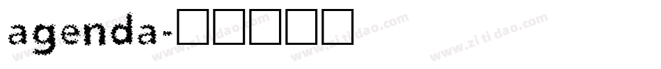 agenda字体转换