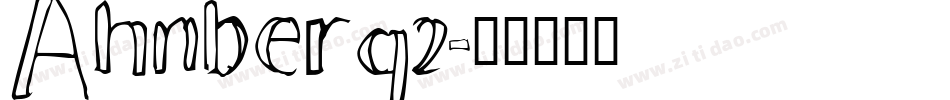 Ahnberg2字体转换