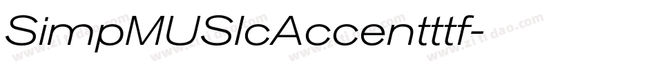 SimpMUSIcAccentttf字体转换
