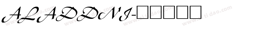 ALADDNI字体转换