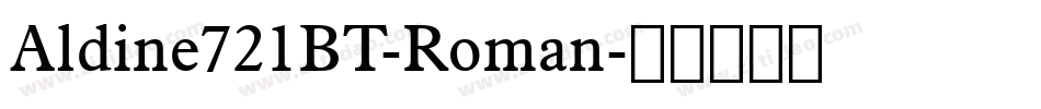 Aldine721BT-Roman字体转换