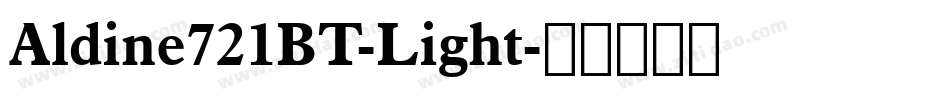 Aldine721BT-Light字体转换
