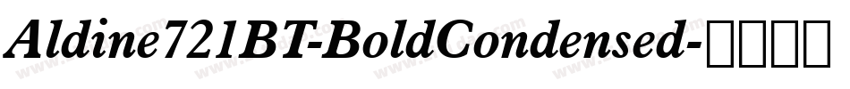 Aldine721BT-BoldCondensed字体转换