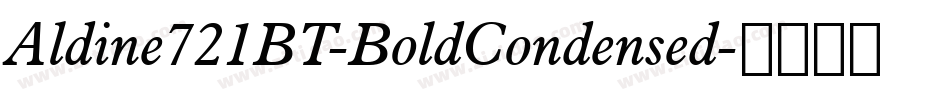 Aldine721BT-BoldCondensed字体转换
