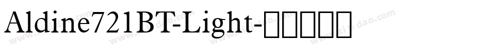 Aldine721BT-Light字体转换