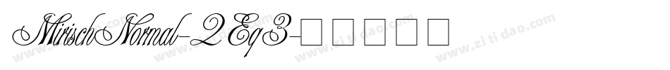 MirischNormal-2Eq3字体转换