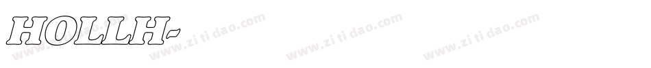 HOLLH字体转换