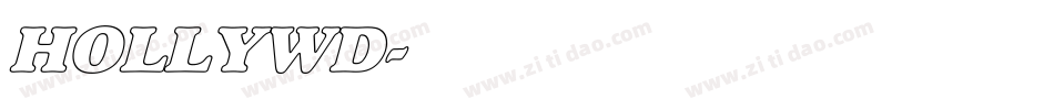 HOLLYWD字体转换