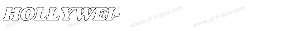 HOLLYWEI字体转换