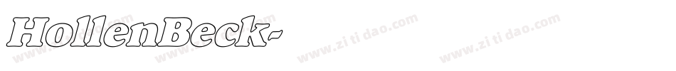 HollenBeck字体转换