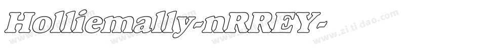 Holliemally-nRREY字体转换