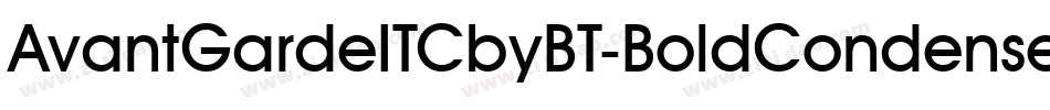 AvantGardeITCbyBT-BoldCondensed字体转换