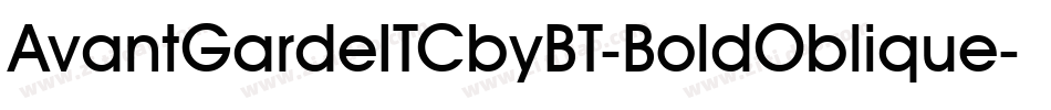 AvantGardeITCbyBT-BoldOblique字体转换