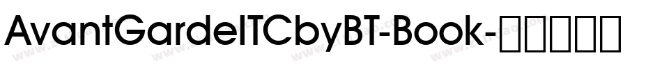 AvantGardeITCbyBT-Book字体转换