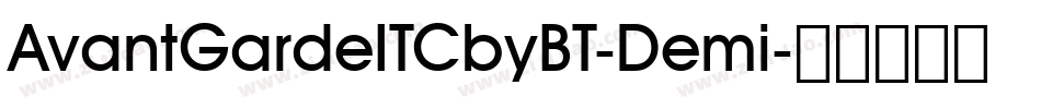 AvantGardeITCbyBT-Demi字体转换