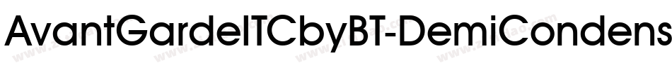 AvantGardeITCbyBT-DemiCondensed字体转换
