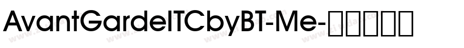 AvantGardeITCbyBT-Me字体转换