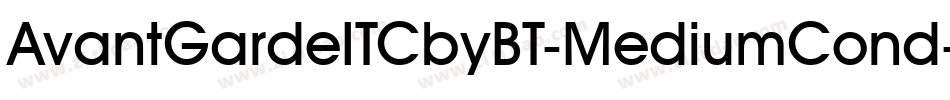 AvantGardeITCbyBT-MediumCond字体转换