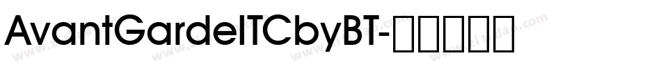 AvantGardeITCbyBT字体转换