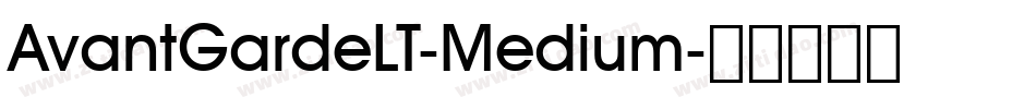 AvantGardeLT-Medium字体转换