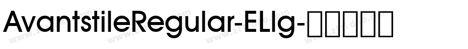 AvantstileRegular-ELlg字体转换