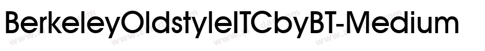 BerkeleyOldstyleITCbyBT-Medium字体转换