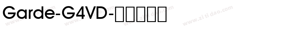 Garde-G4VD字体转换