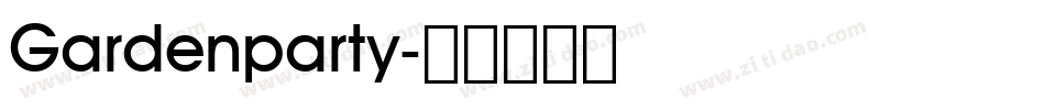 Gardenparty字体转换
