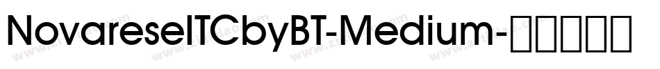 NovareseITCbyBT-Medium字体转换