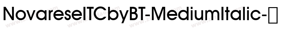NovareseITCbyBT-MediumItalic字体转换