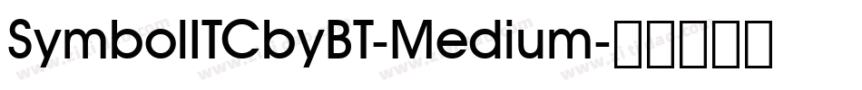 SymbolITCbyBT-Medium字体转换
