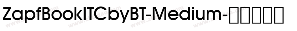ZapfBookITCbyBT-Medium字体转换