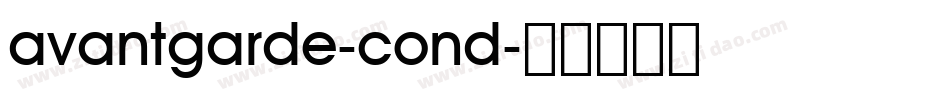 avantgarde-cond字体转换