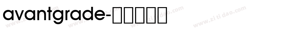 avantgrade字体转换