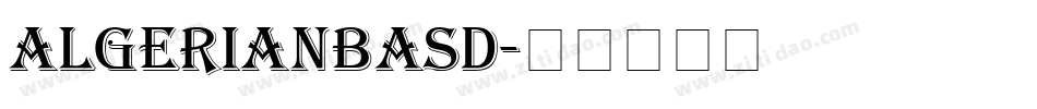 AlgerianBasD字体转换