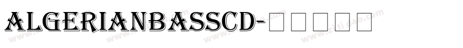 AlgerianBasSCD字体转换