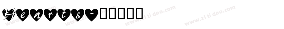 Hearts字体转换