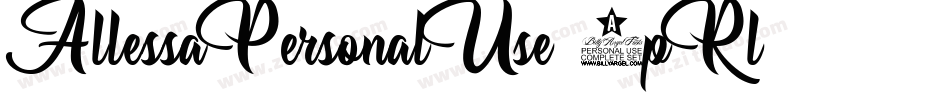 AllessaPersonalUse-4pRl字体转换