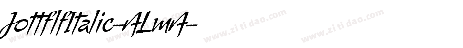 JottflfItalic-ALmA字体转换