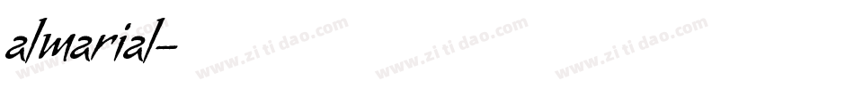almarial字体转换